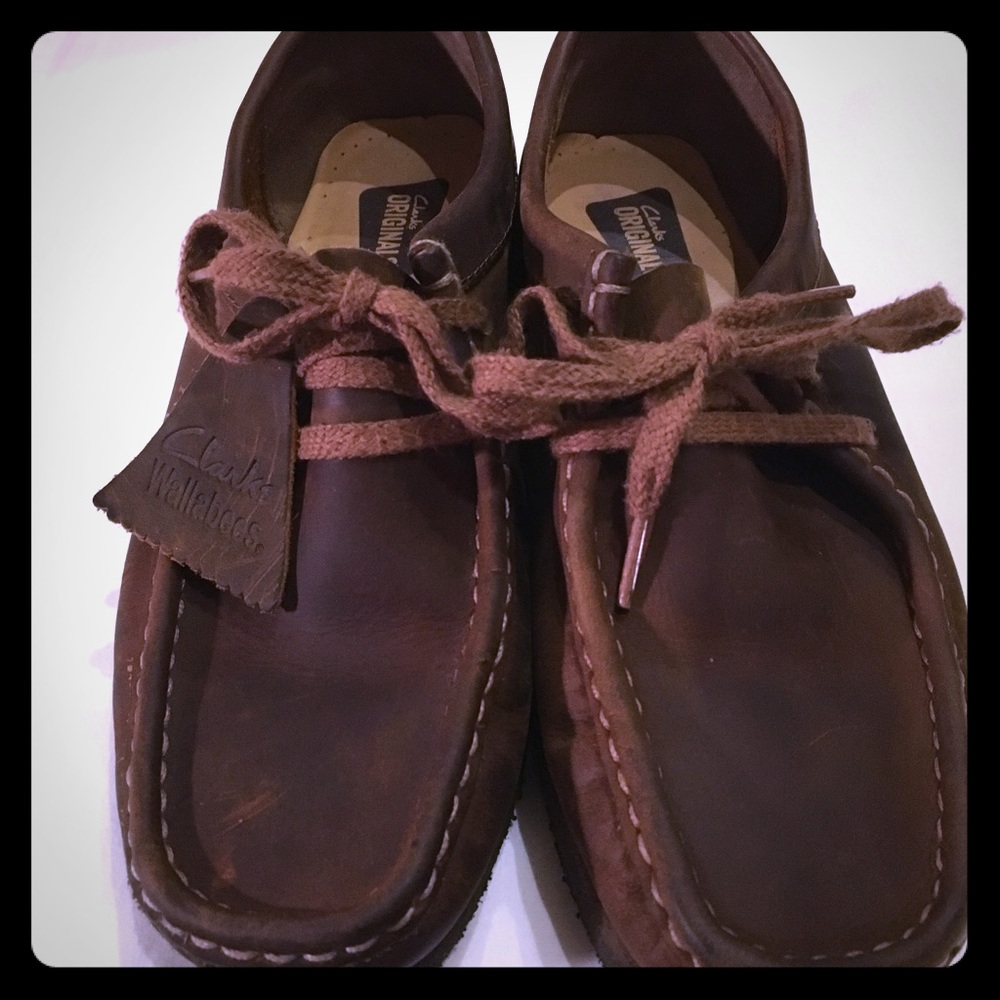 CLARKS WALLABYS  leather shoes
